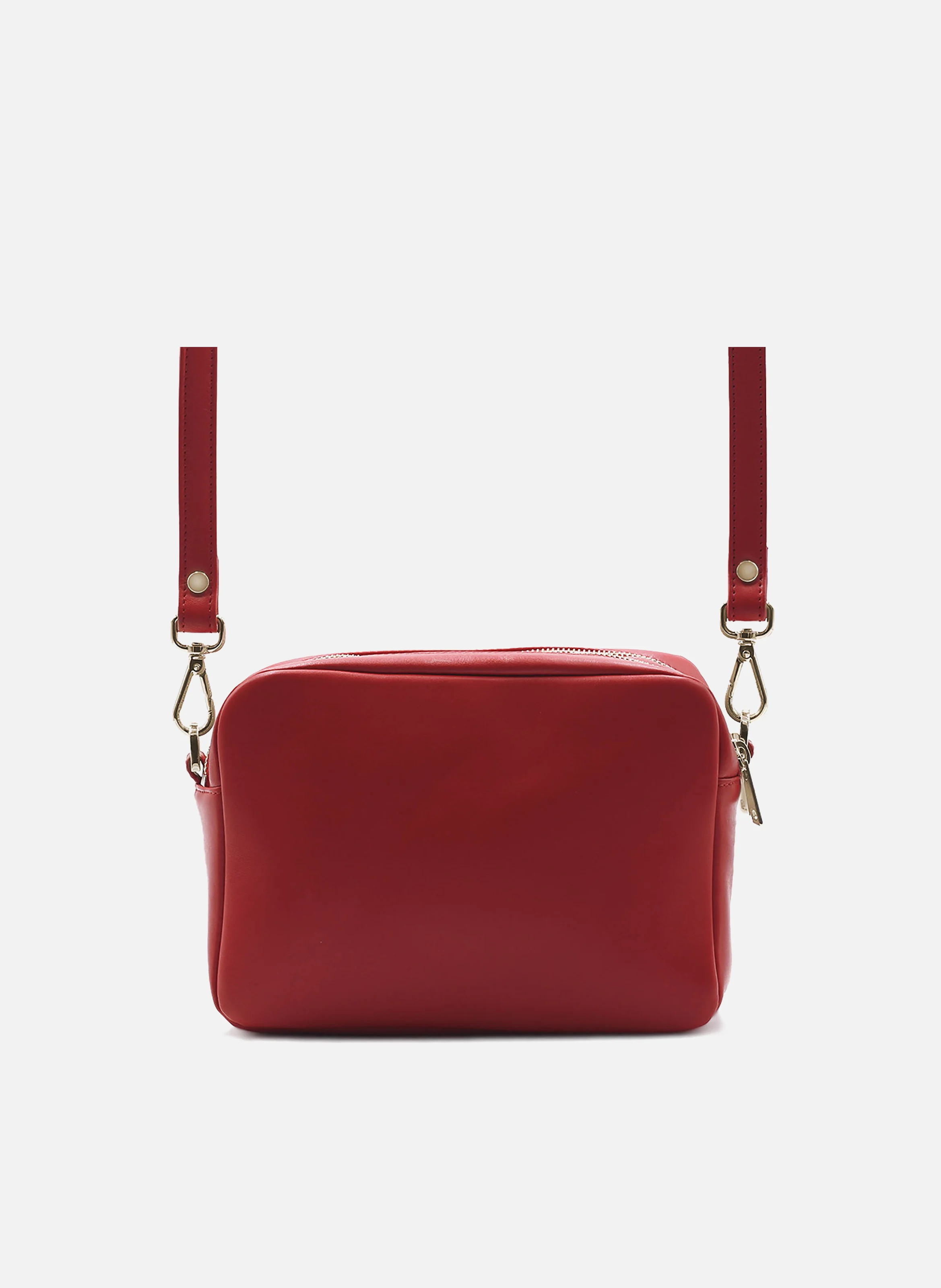 Gabrielle - Sac en cuir lisse | Rouge