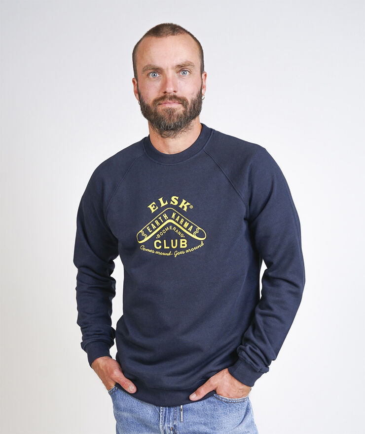 ELSK BOOMERANG MEN'S TVÆRS CREWNECK 100 dark navy