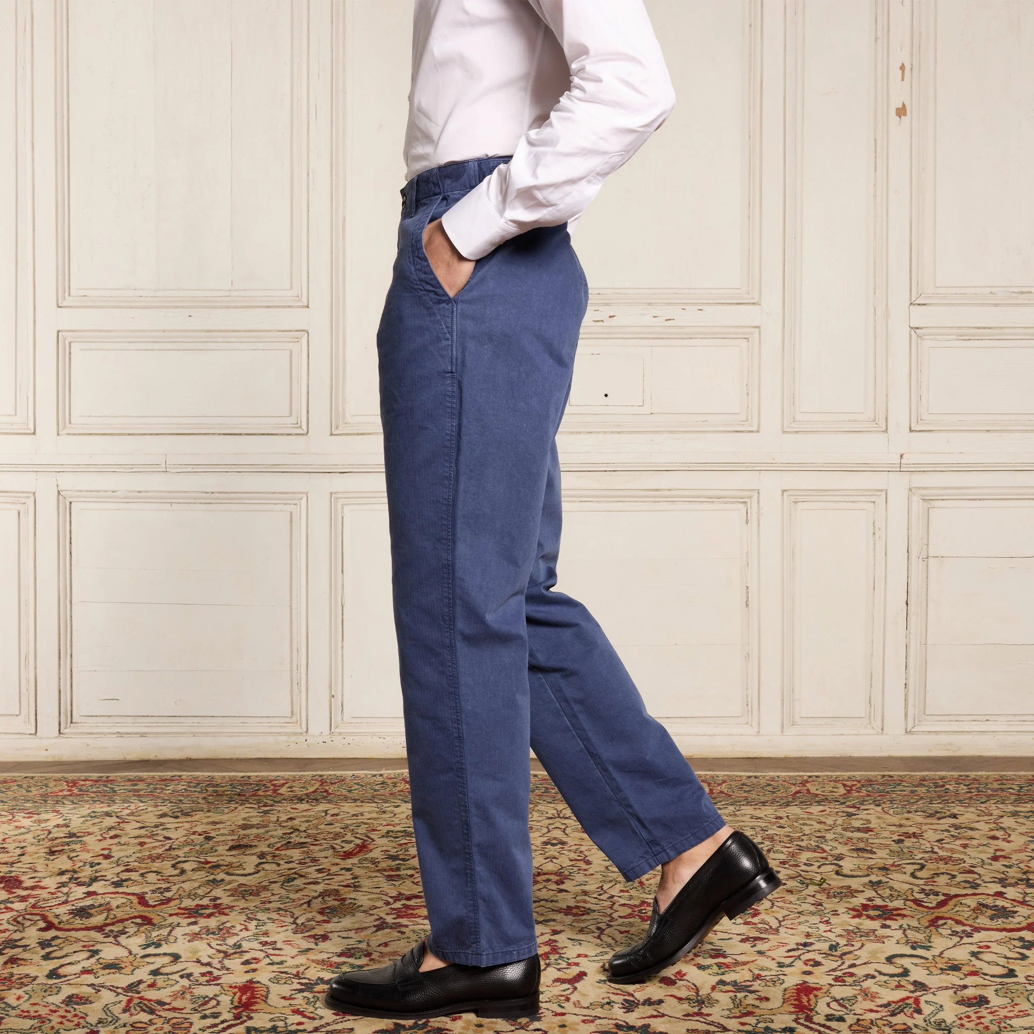 Blue military pants