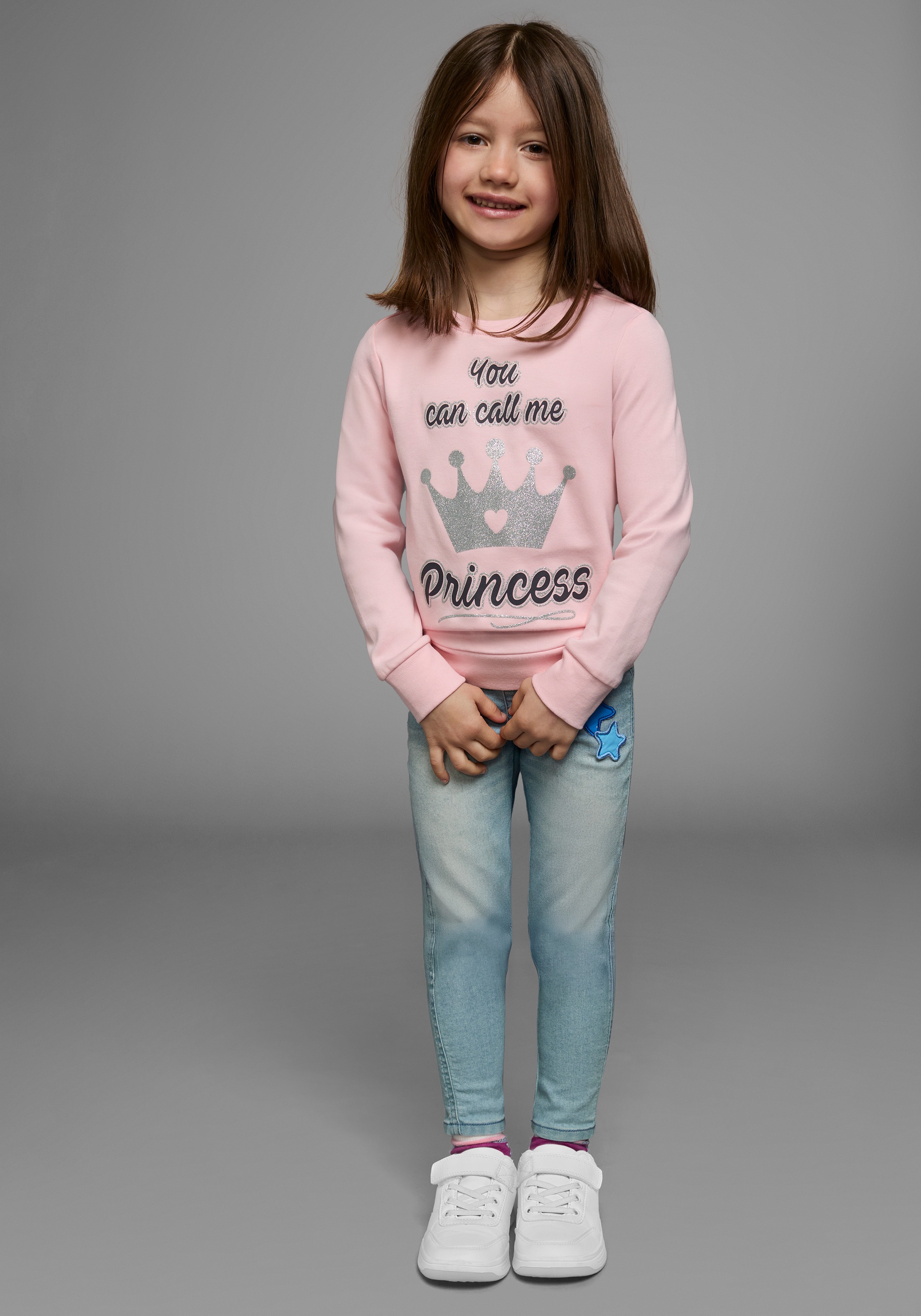 KIDSWORLD Langarmshirt »YOU CAN CALL ME PRINCESS«, Langarm,  Basic-Passform,  bedruckt,  Rundhalsausschnitt