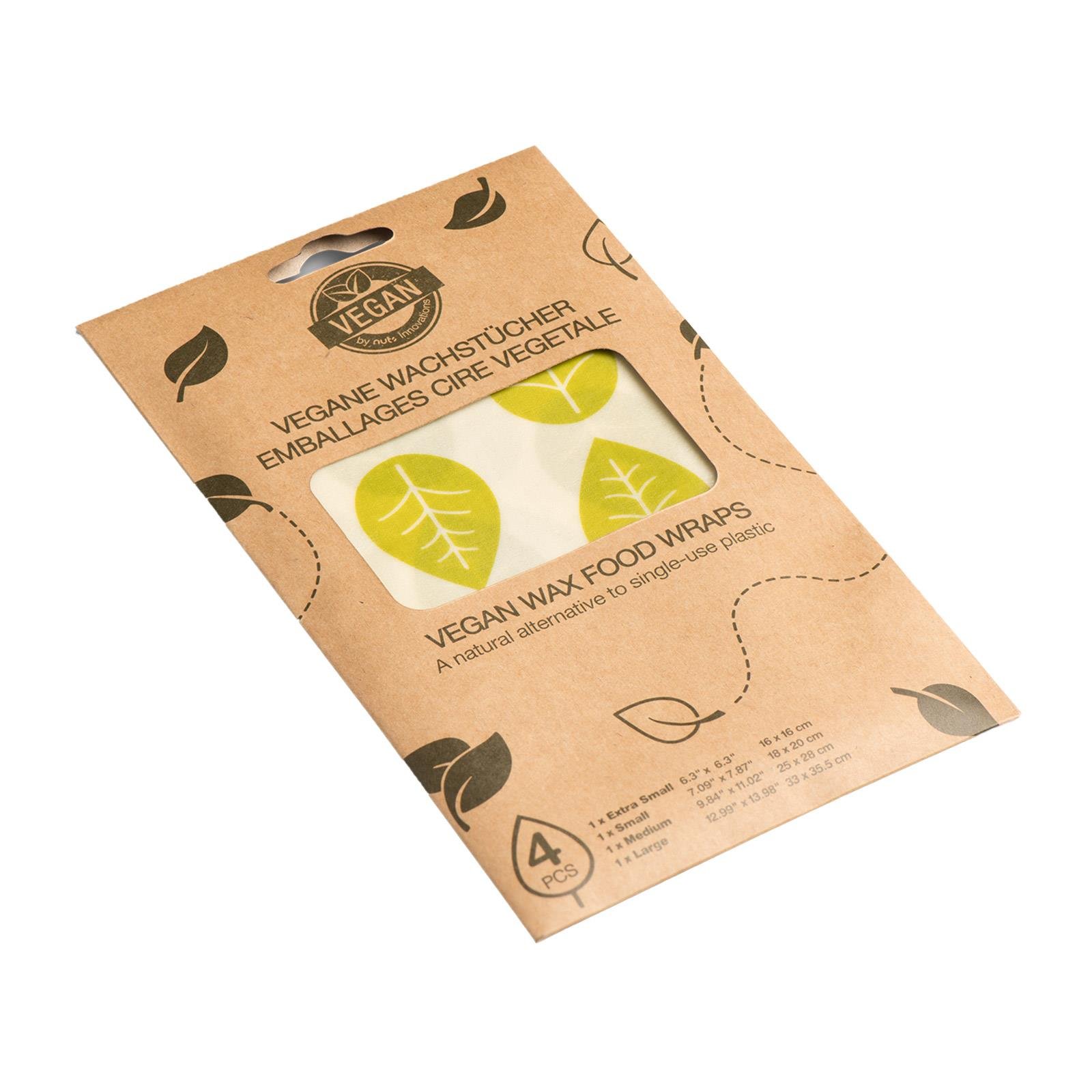 Nuts Pflanzenwachstuch Vegan 4 teilig