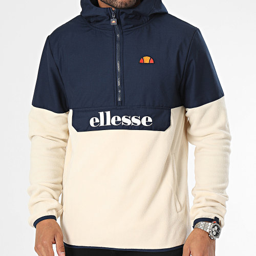 Veste Polaire Outdoor Capuche Freccia SHR09756 Beige Bleu Marine