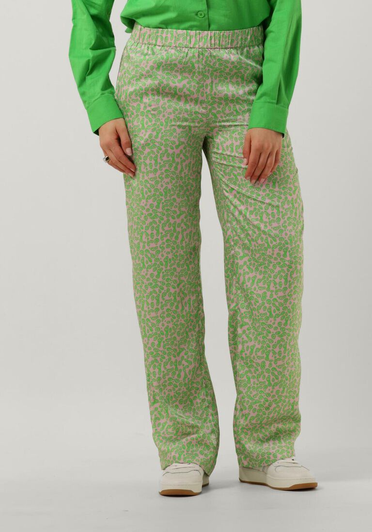 MODSTR\u00D6M groene modstr&ouml;m pantalon clarke print pants