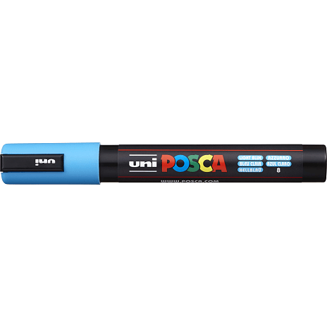 Posca PC5M vandbaseret tusch - lyseblå