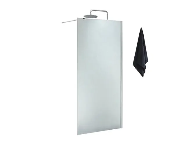 Brusevæg 80cm isglas fast væg