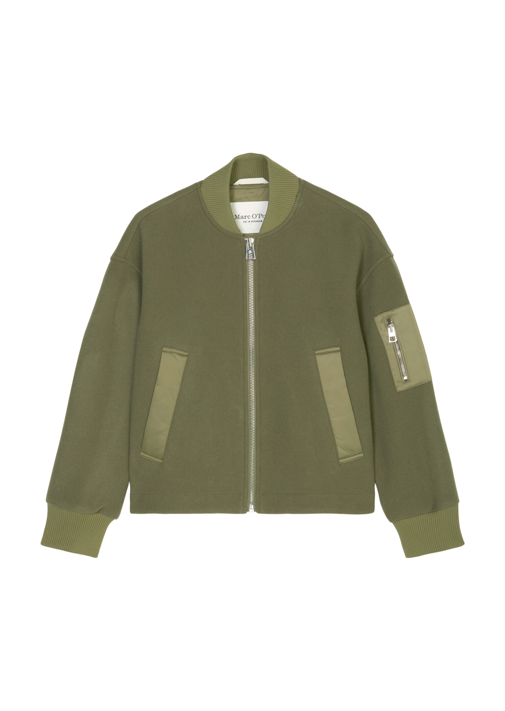 Blousonjacke relaxedaus Wolle-Mix