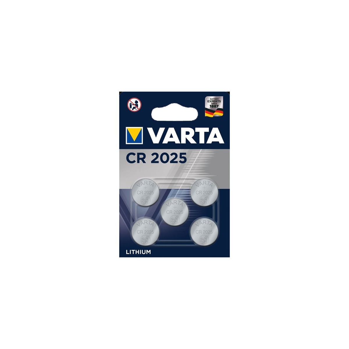 Varta Knappcellebatteri CR2025 - 5-pk