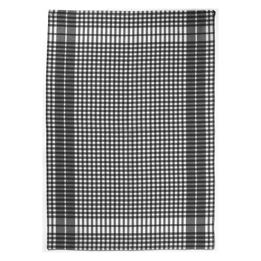 Torchon petits carreaux noir 50 x 70 cm