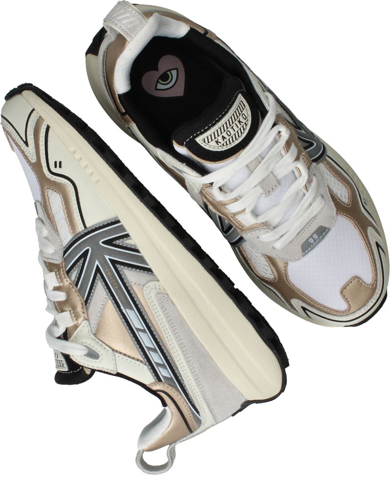 Kaotiko Detroit Tach Sneakers Beige Dames