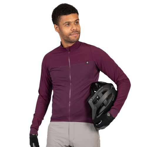 Endura GV500 Langærmet Cykeltrøje Aubergine