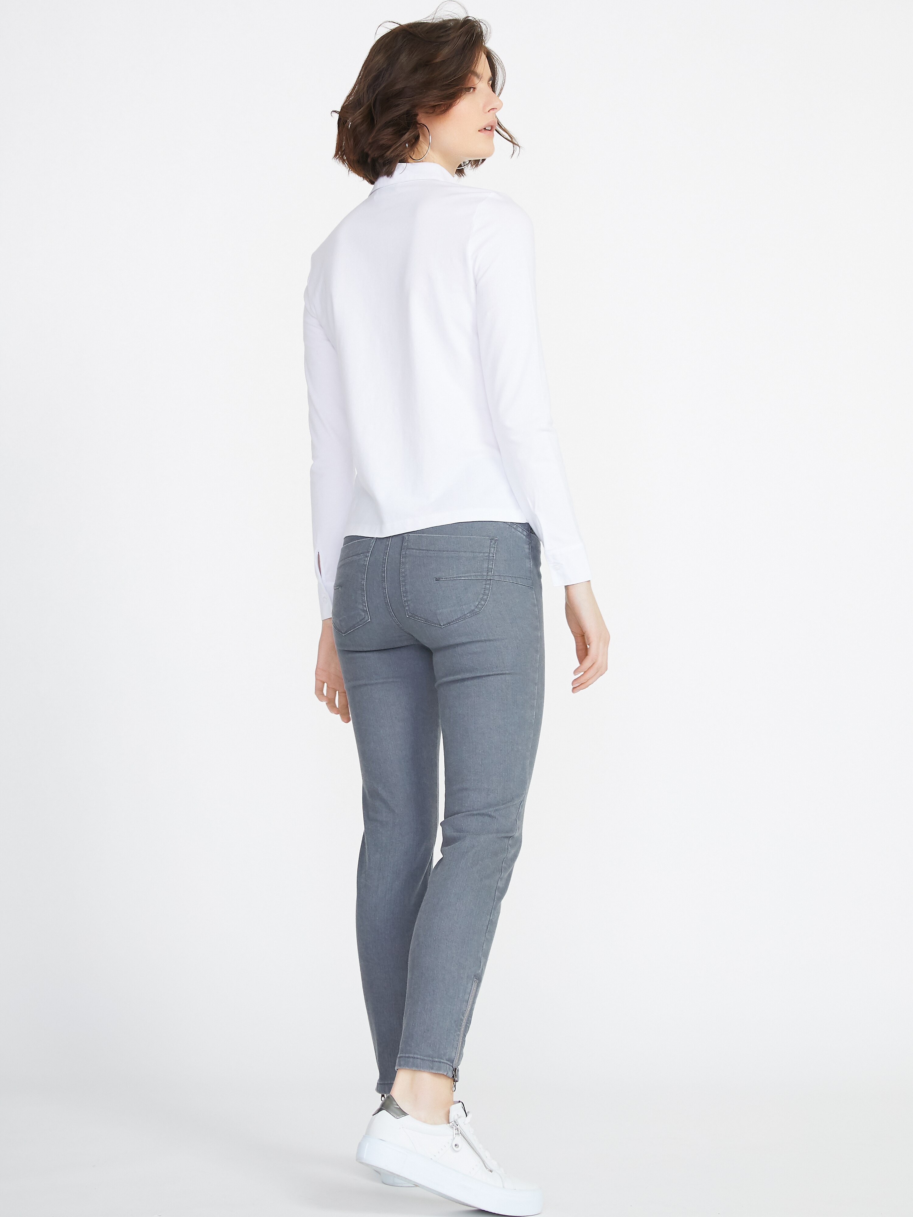 Jersey-Bluse