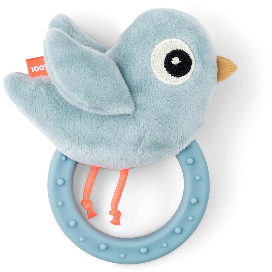 Done by Deer™ Rassel mit Beißring Birdee Blau