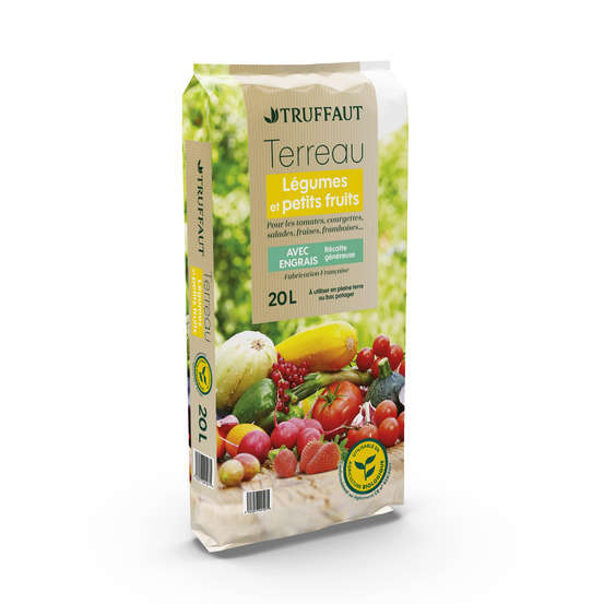 Terreau pour plants de légumes et petits fruits - sac de 20 litres