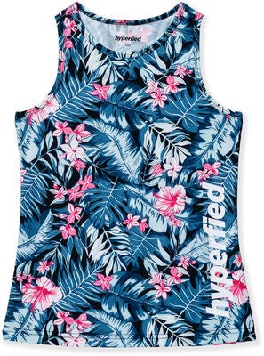 Hyperfied Split Tank Top 3-pack, Black/White/Tropical Flower