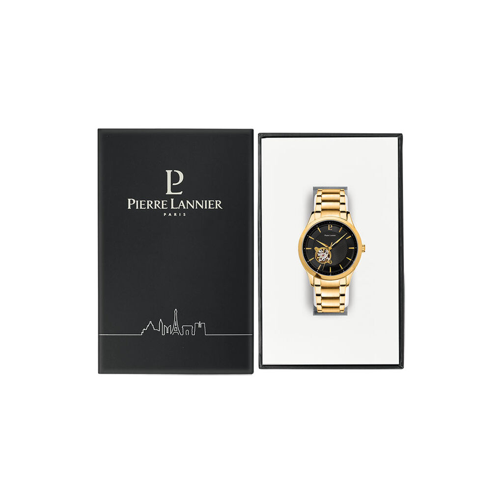 Montre Pierre Lannier Fleuret Noir