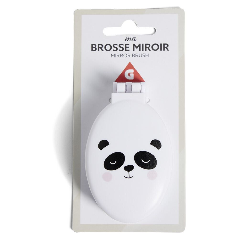 Brosse miroir enfant design chat ou panda