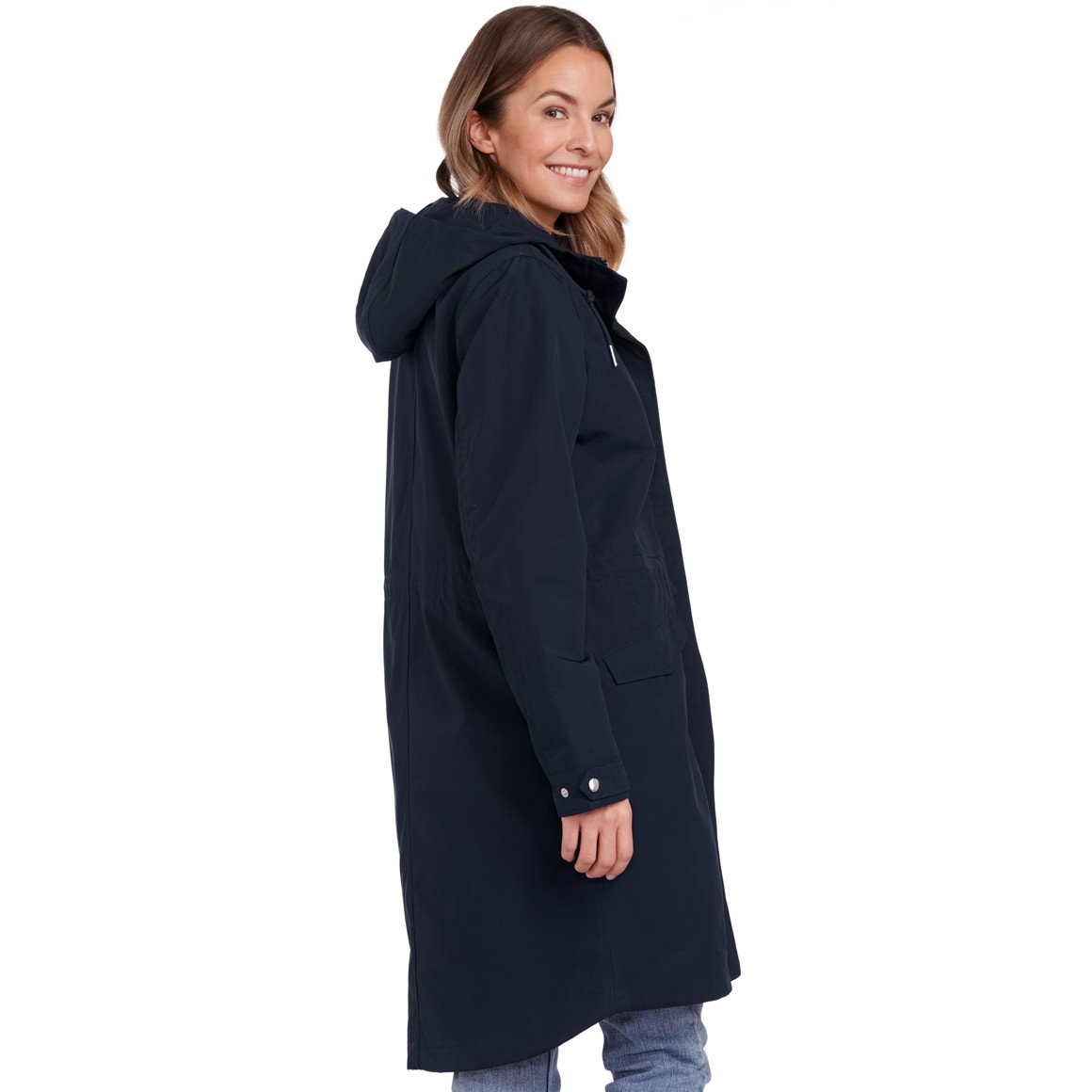 Gina Benotti Damen Parka mit Kapuze dunkelblau