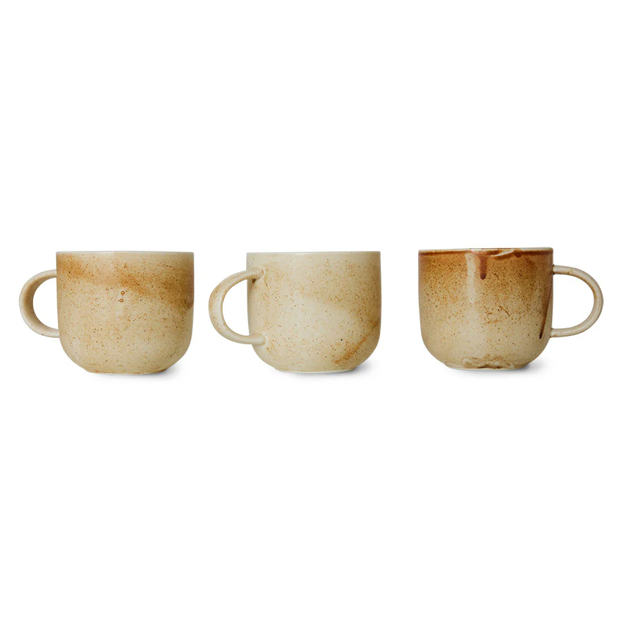HKliving  Chef ceramics krus - Creme/brun