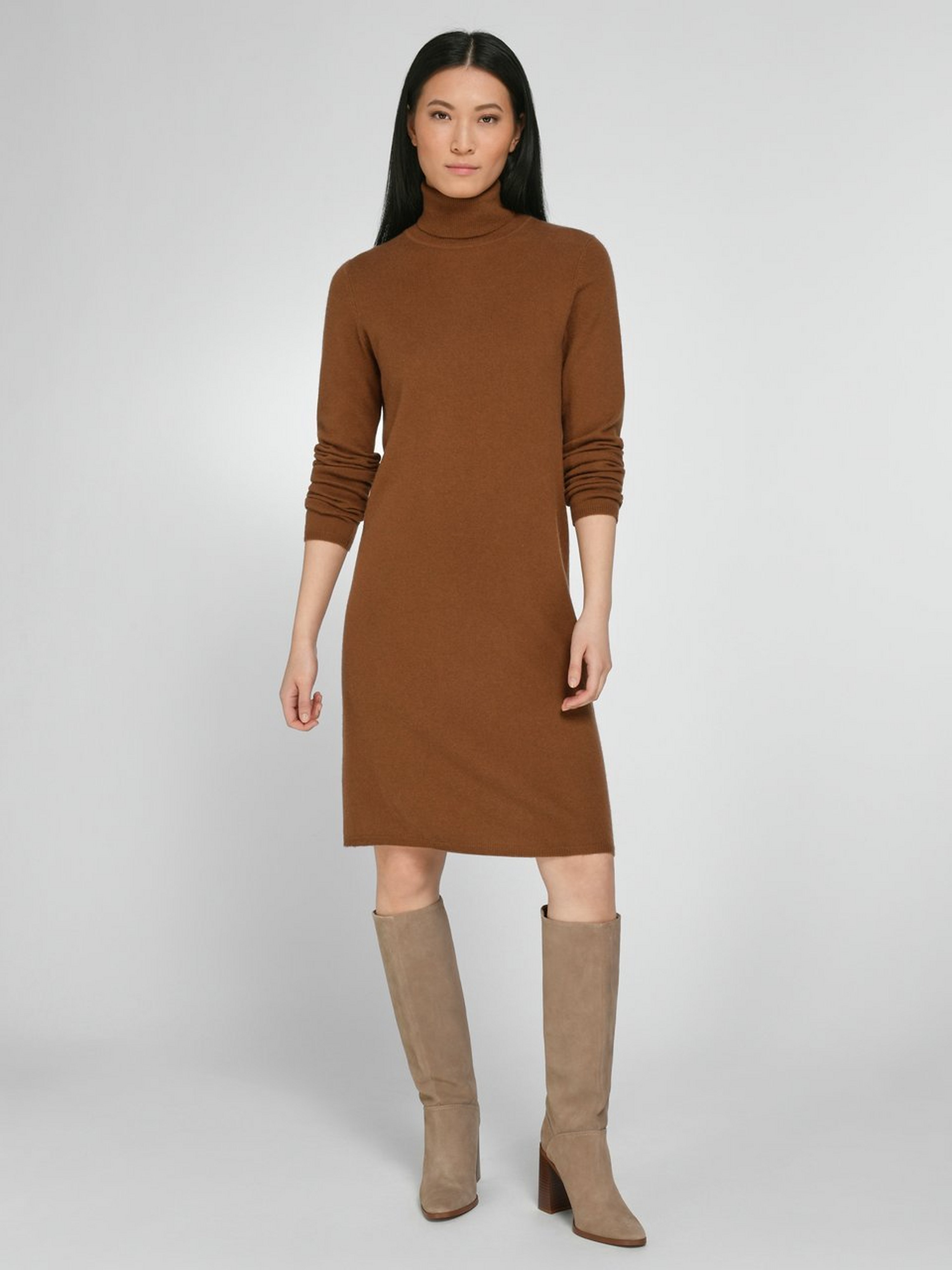 Strickkleid aus Schurwolle und Kaschmir