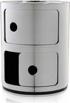 Kartell - Componibili - Bijzettafel - Zilver - Rond - 34 cm