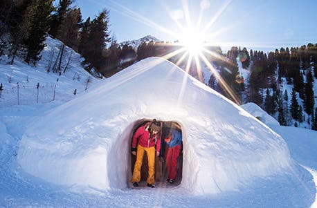 Übernachtung im Romantik-Iglu in Südtirol als Geschenkidee