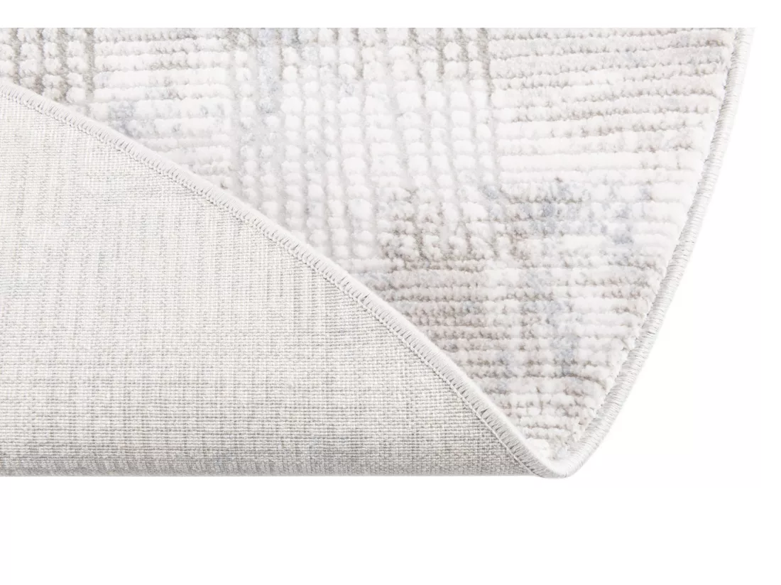 Tapis 125x125 gris Davos Flawless