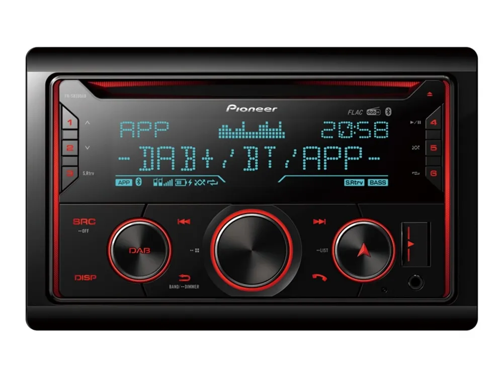 Pioneer FH-S820DAB - Bil - CD-modtager - in-dash - Double-DIN - 50 watt x 4