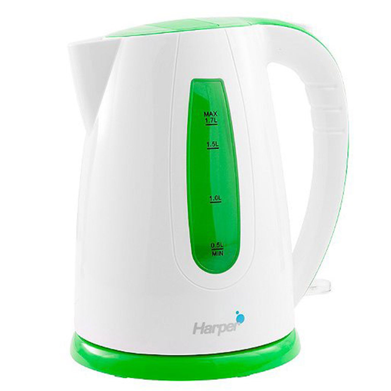 Harper Bouilloire blanc/vert - 1.7 L