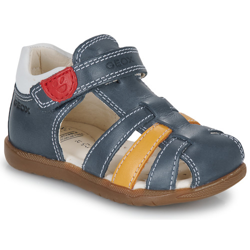 Geox - B SANDAL MACCHIA BOY - Bleu / Jaune