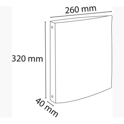 Exacompta - Classeur 4 anneaux - Dos 40 mm - A4 - pour 275 feuilles - disponible dans différentes couleurs