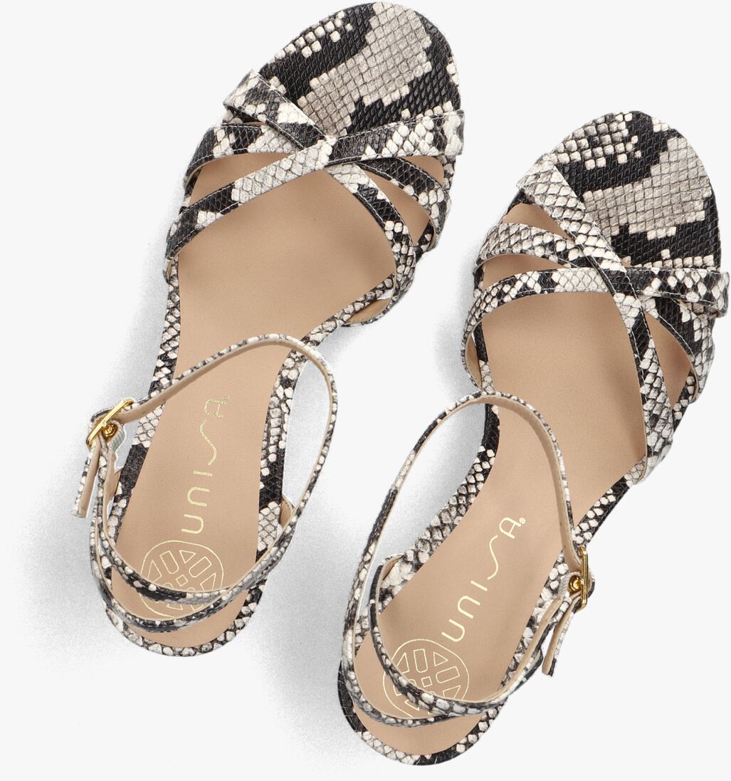zwarte unisa sandalen met hak nombu