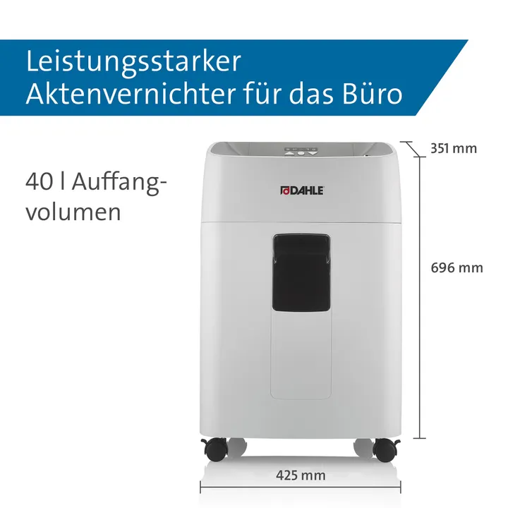 Makulator Dahle ShredMATIC® 300 - krydsmakulering 4x15 mm (P-4)