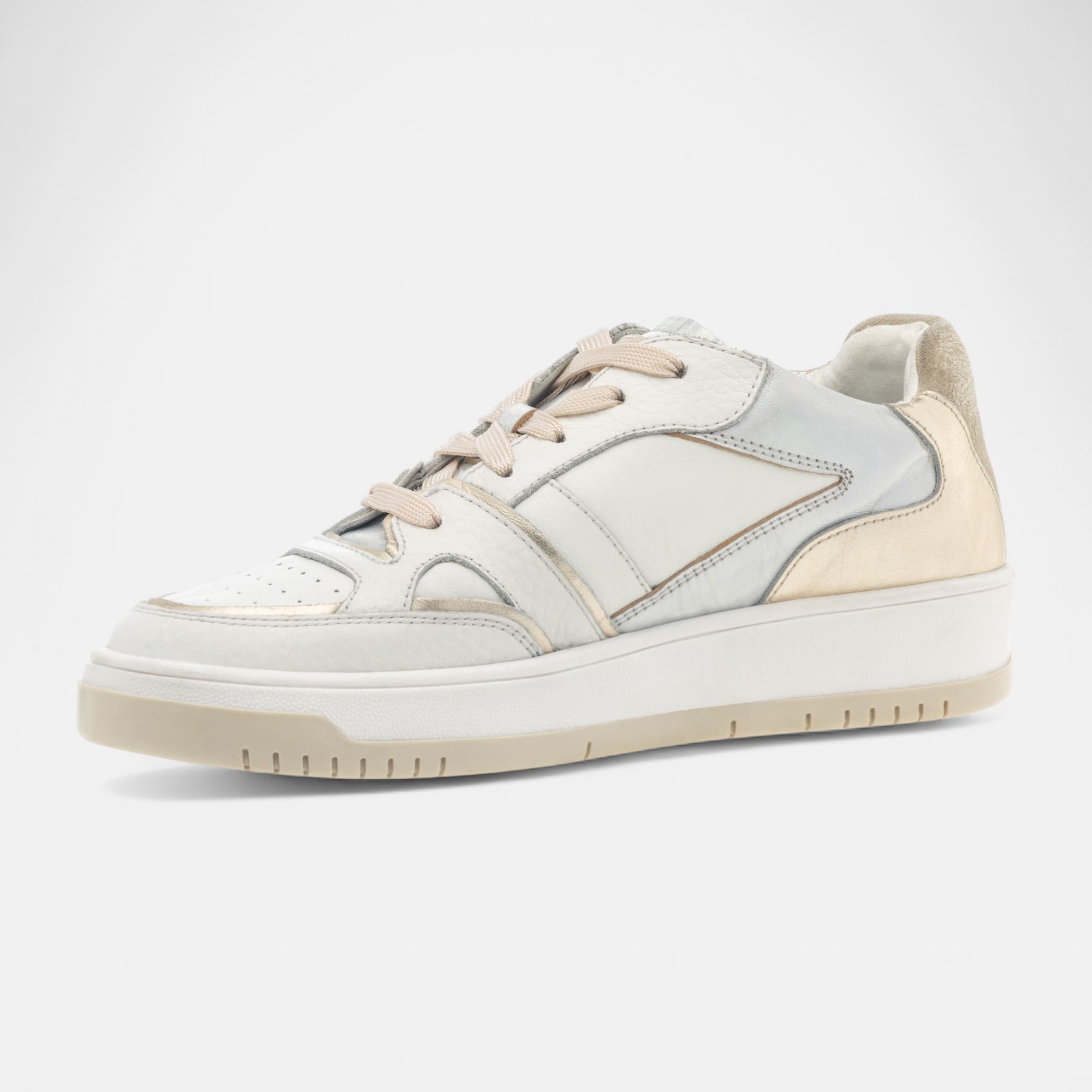 Baskets basses Femme en cuir blanc