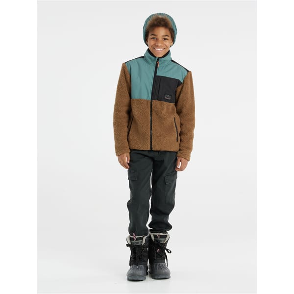 Veste polaire PROTEST PRTHERON JR FULLZIPTOP SANDY BROWN