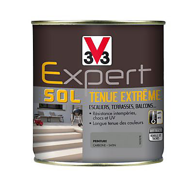 Peinture extérieure et intérieure pour sol tenue extrême V33 poudre de marbre 2,5L