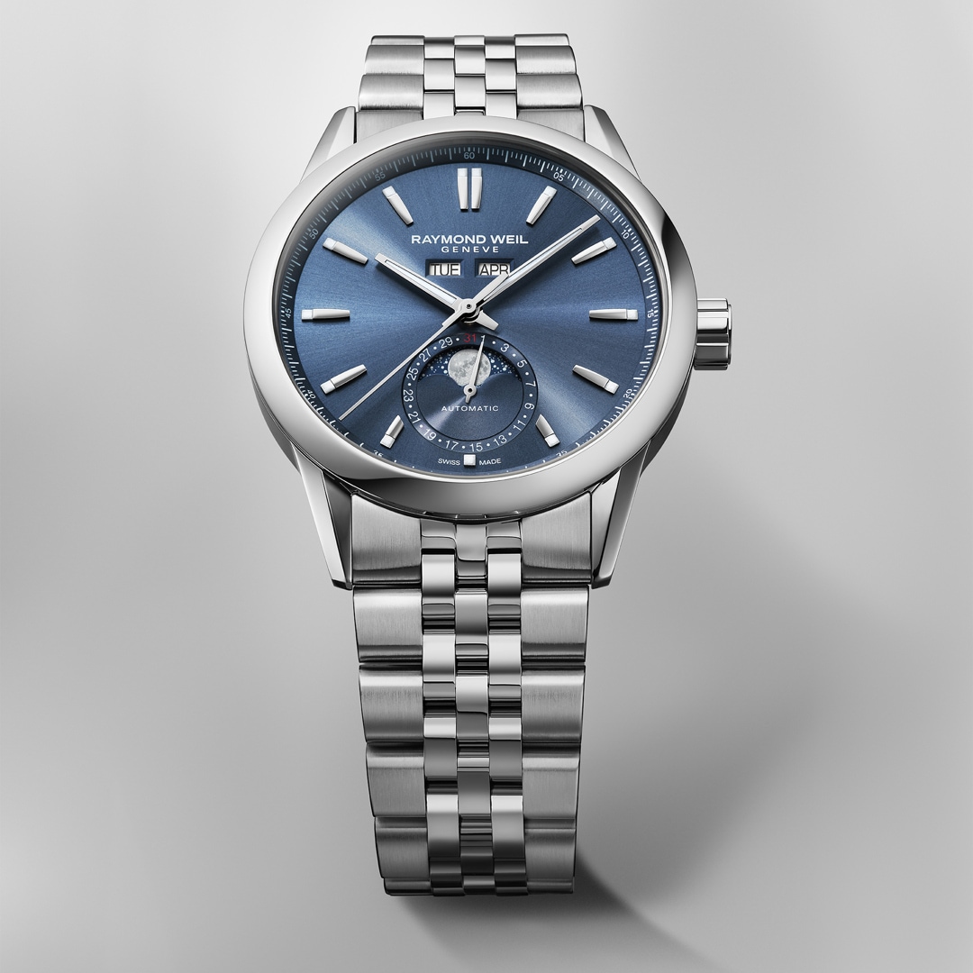 Raymond Weil Freelancer Vollkalender Automatik Blau Ø 40mm