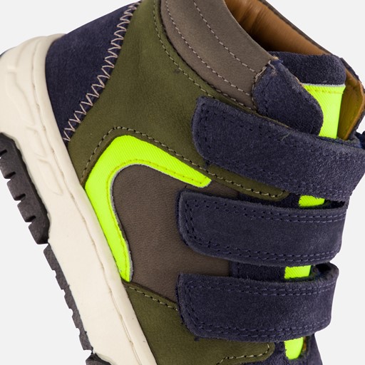 Muyters Velcro Sneakers blauw Leer