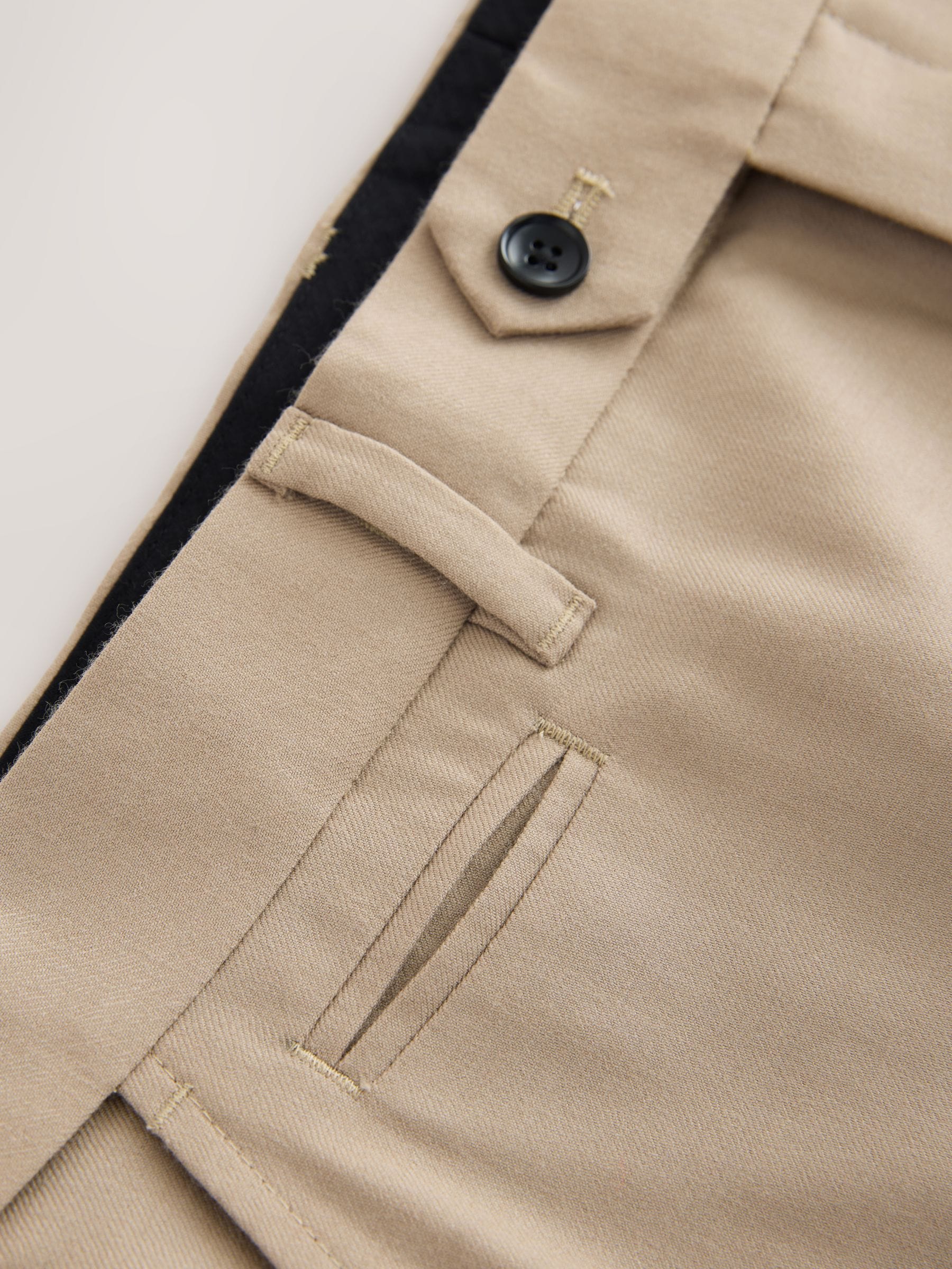 Neutraal - Normale Pasvorm - Signature - 100% Wollen broek met Motion Flex-tailleband