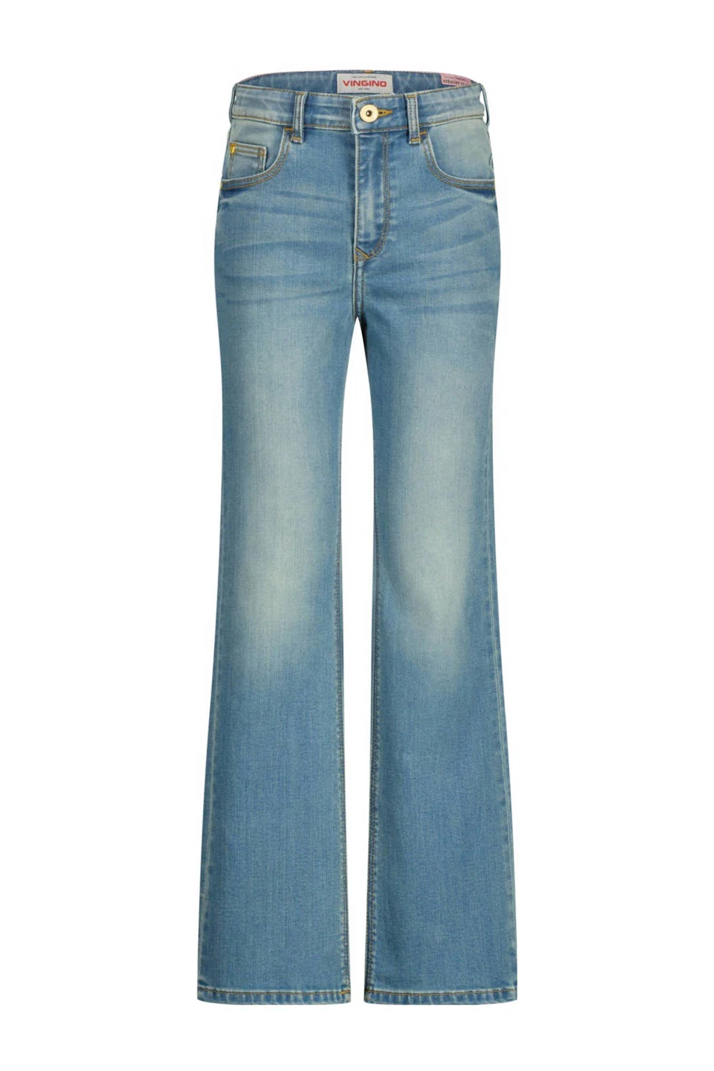 Vingino straight leg jeans Claire tinted mid blue