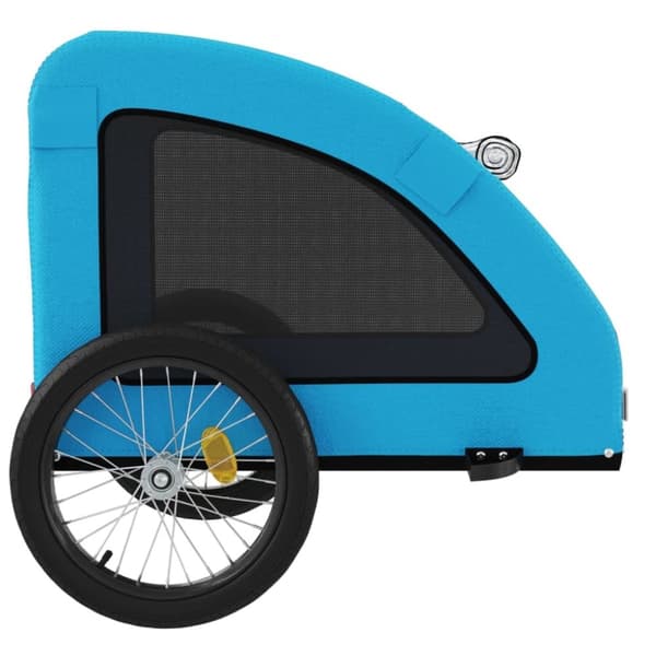 vidaXL Kjæledyrsykkelhenger blå oxfordstoff og jern