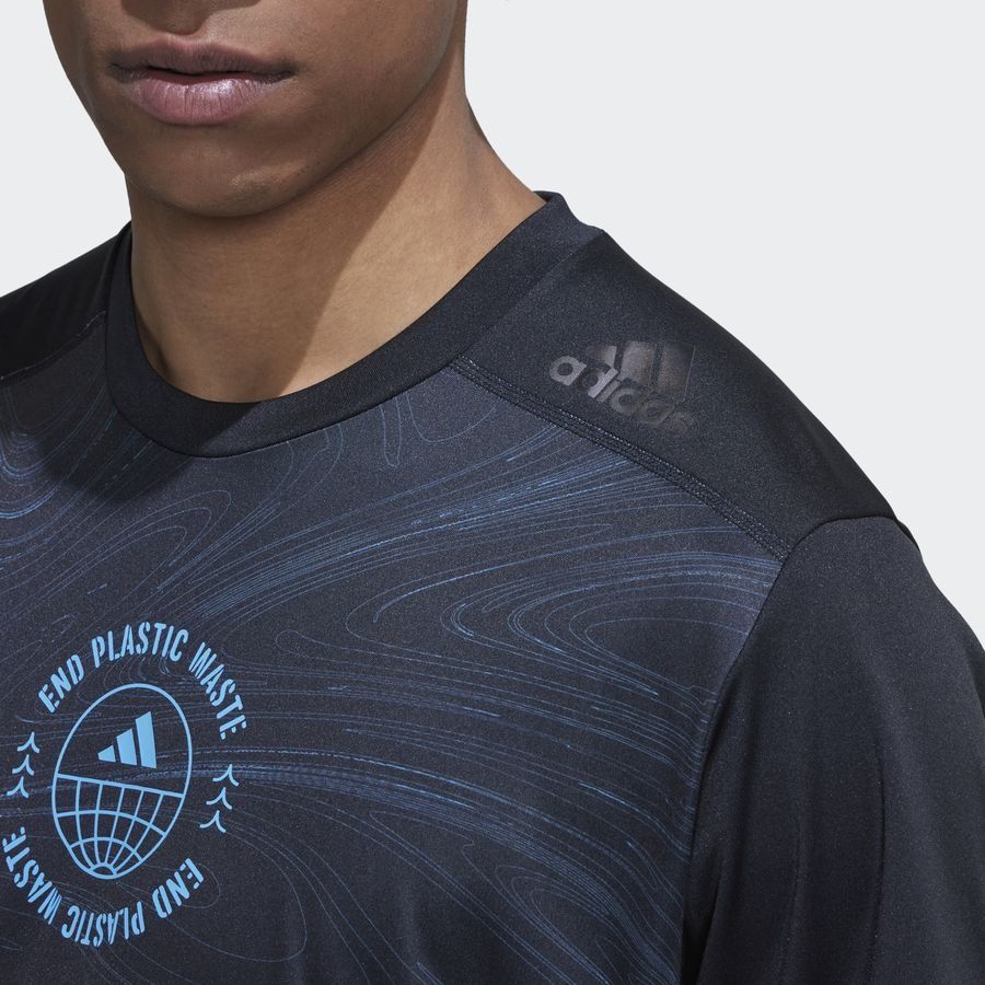 adidas T-Shirt Running For The Oceans - Noir/Bleu