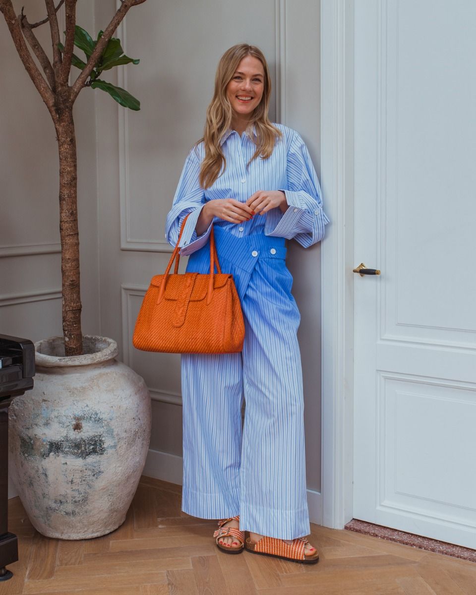 Scholl Noelle Oranje Damesslippers