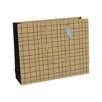 Clairefontaine Minimalist Shopping - Sac cadeau kraft noir - 37,3 cm x 11,8 cm x 27,5 cm