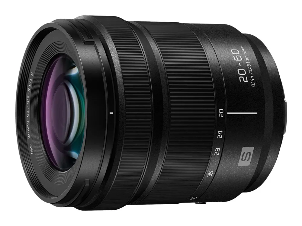 Panasonic Lumix S S-R2060 - Zoomobjektiv - 20 mm - 60 mm - f/3.5-5.6 - L-fatning - til Leica SL2, SL2-S; Leica CL; Panasonic Lumix DC-BS1H, S1, S1R, S1H, S5, S5M2, S5M2X; Sigma fp, fp L