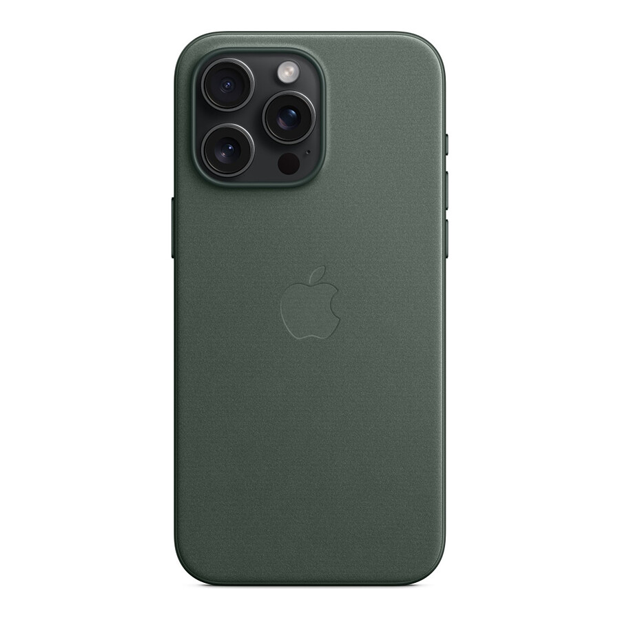 Apple Coque en tissage fin avec MagSafe pour iPhone 15 Pro Max - Chêne vert