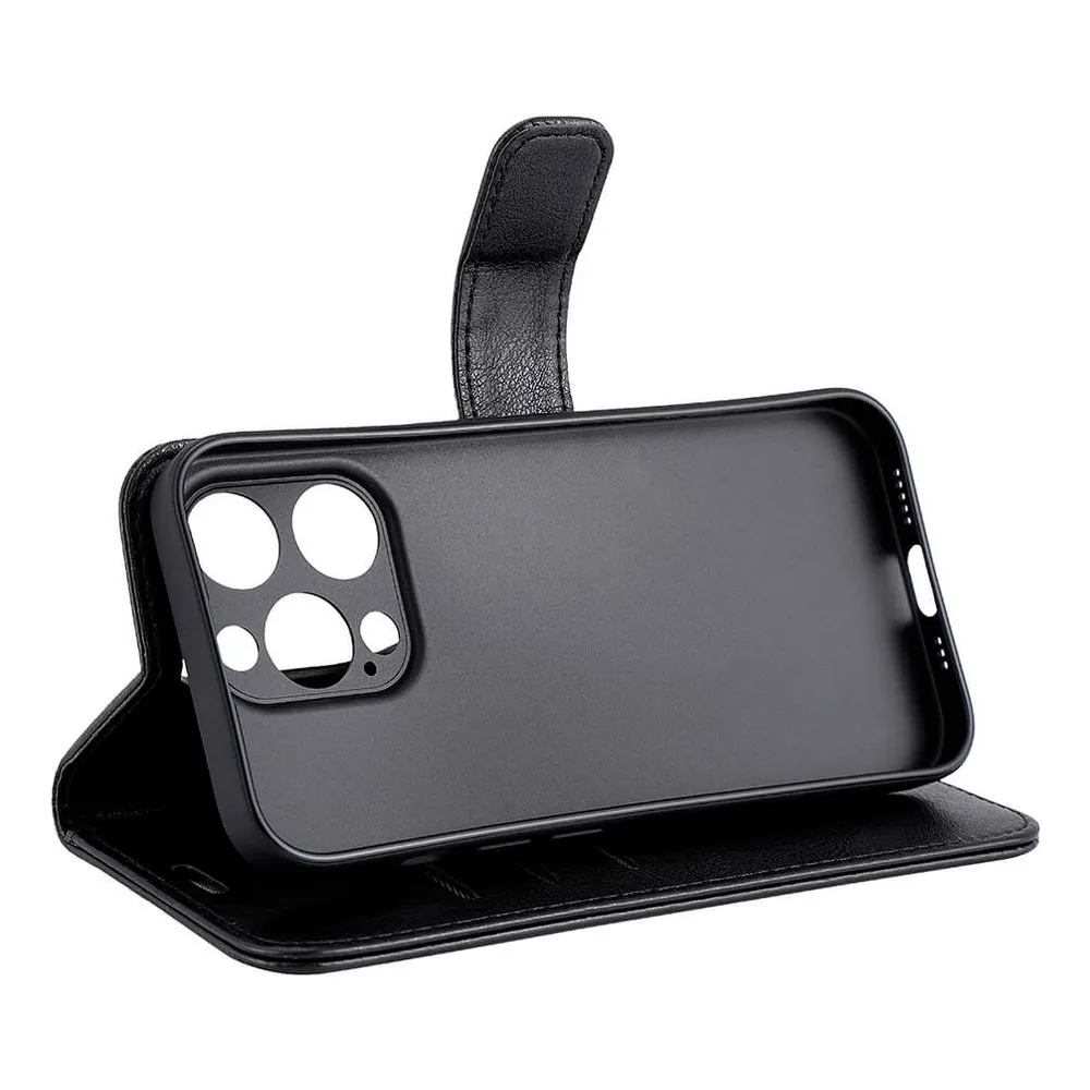 RadiCover iPhone 15 Pro Flipcover med Strålingsbeskyttelse PU MagS RFID Sort - 1 stk.