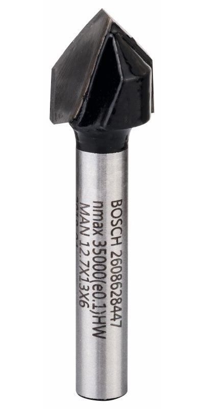 Bosch 2608628447 V-Vingerfrees 2-SN HM 12,7x6 90°