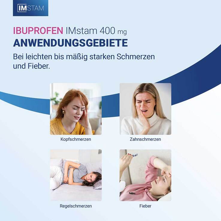 IBUPROFEN IMstam 400 mg Filmtabletten, 20 St