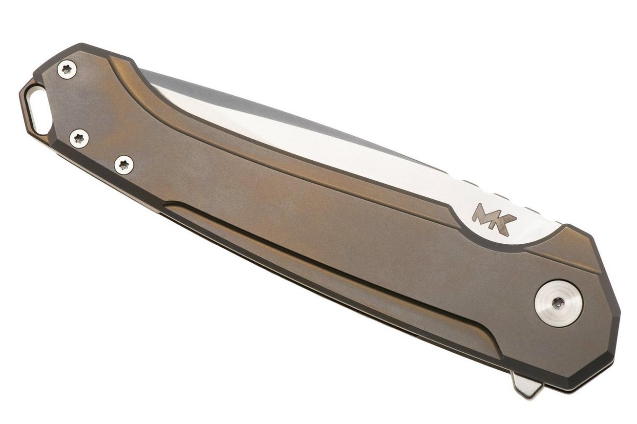 MK Knives & Tools Ingeni Vanguard 01F-FP002 Satin CPM S90V, Bronze Anodized Titanium, zakmes