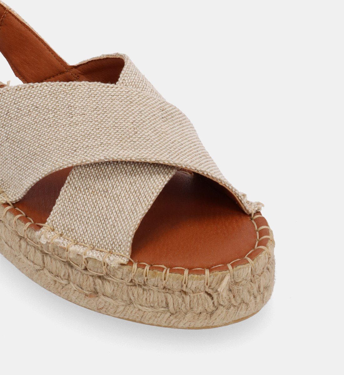 CROSSED - Espadrilles en lin | Beige